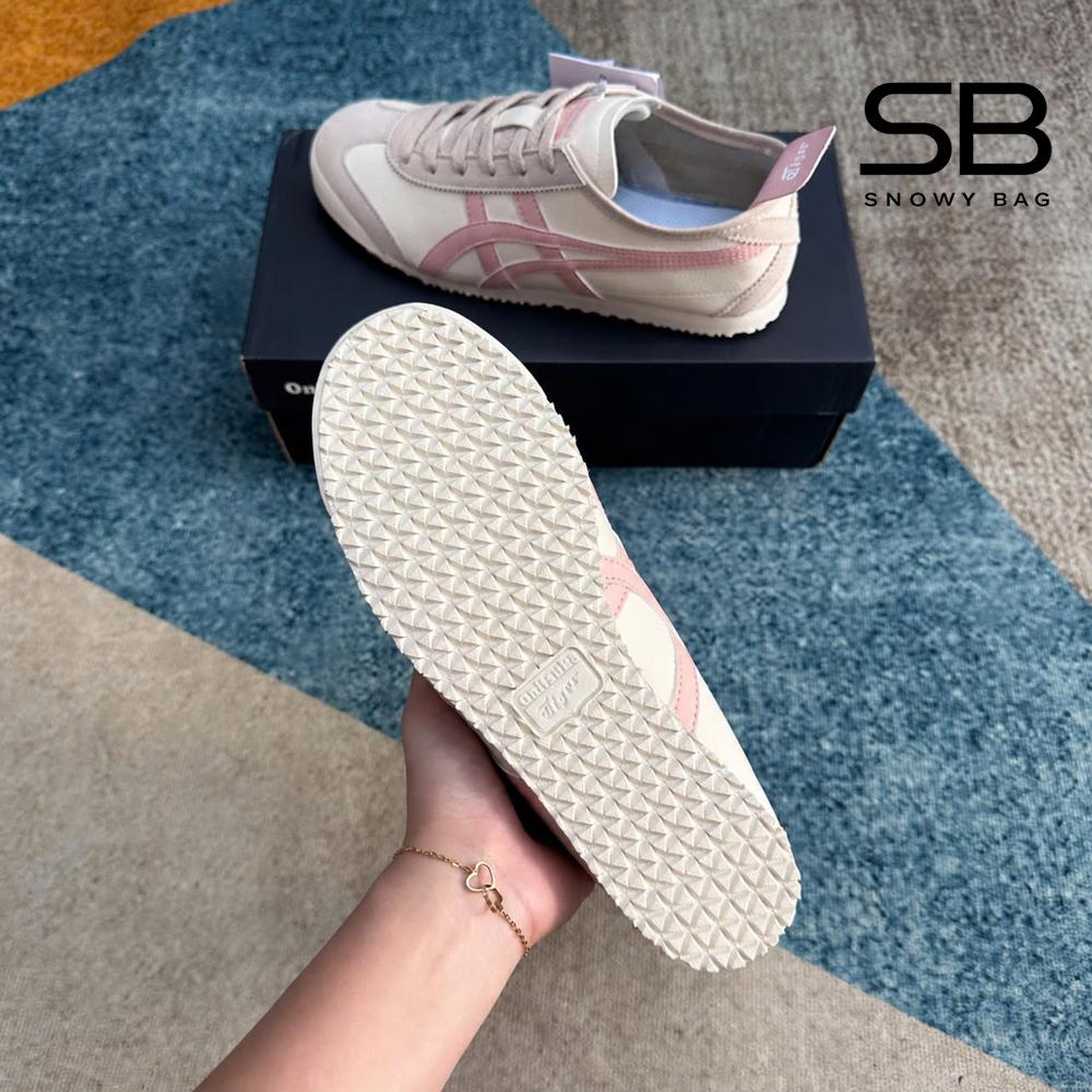 Giày Onitsuka Tiger Mexico 66 Oatmeal Ginger Peach Trắng Hồng đẹp mắt