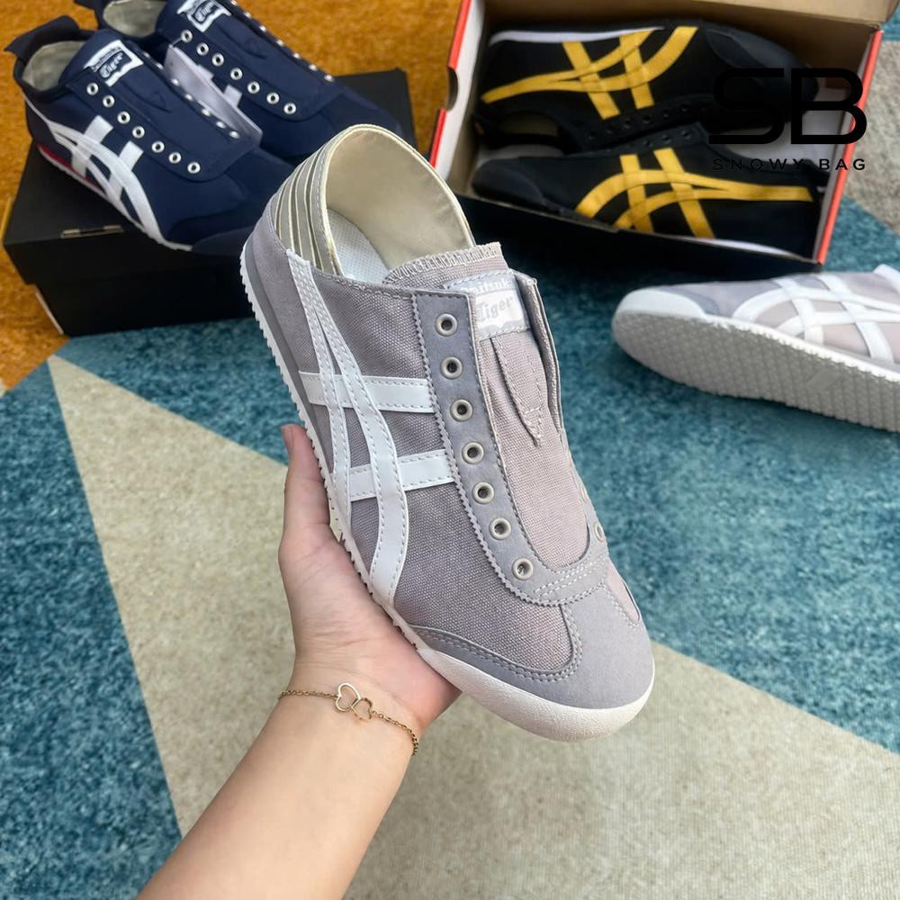 Giày Onitsuka Tiger Mexico 66 Paraty Grey White Màu Bạc với thiết kế tinh tế