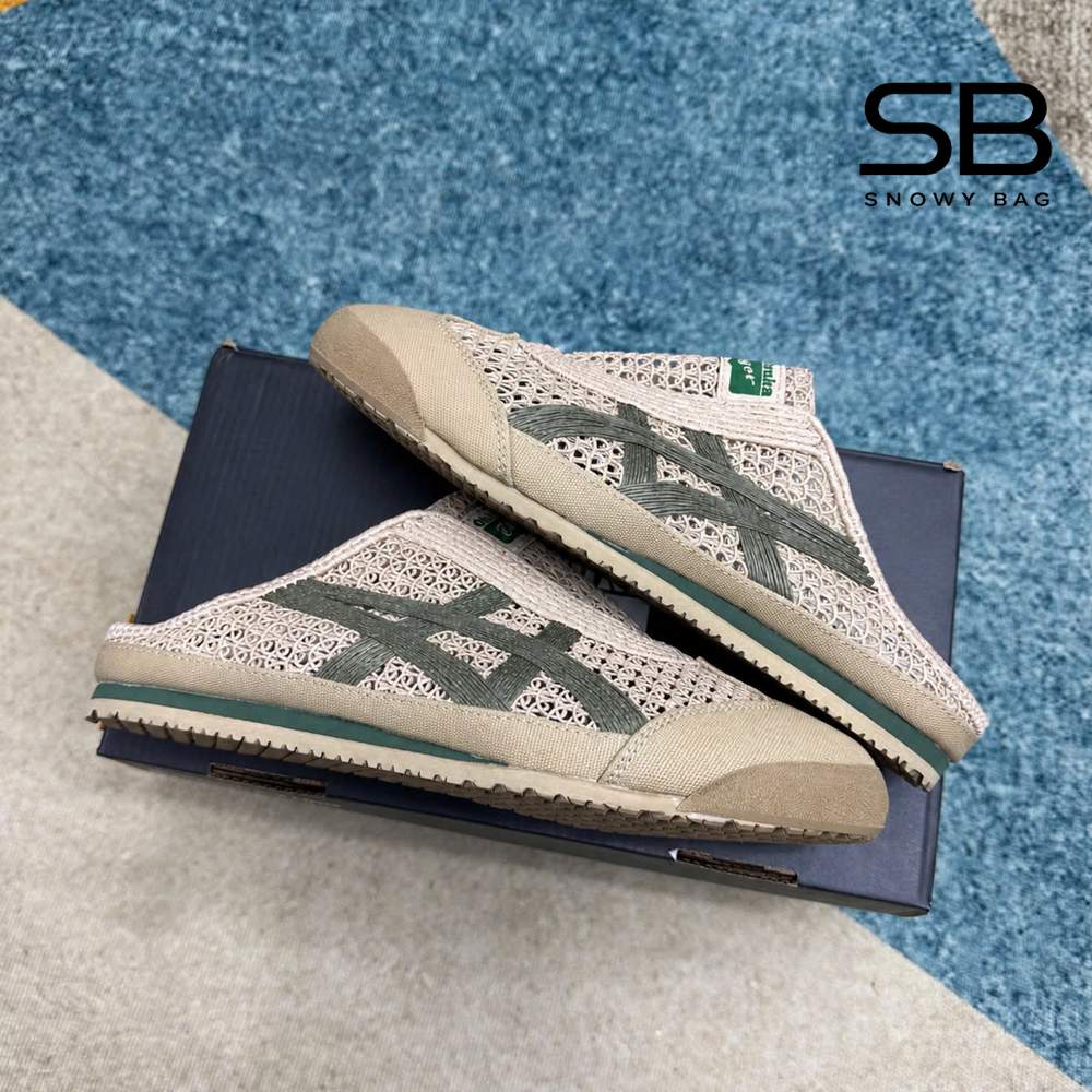 Giày Onitsuka Tiger Mexico 66 Sabot Beige Green Be Xanh thời trang