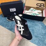 Giày Onitsuka Tiger Mexico 66 Sabot Black Cream Đen Kem góc nghiêng chi tiết