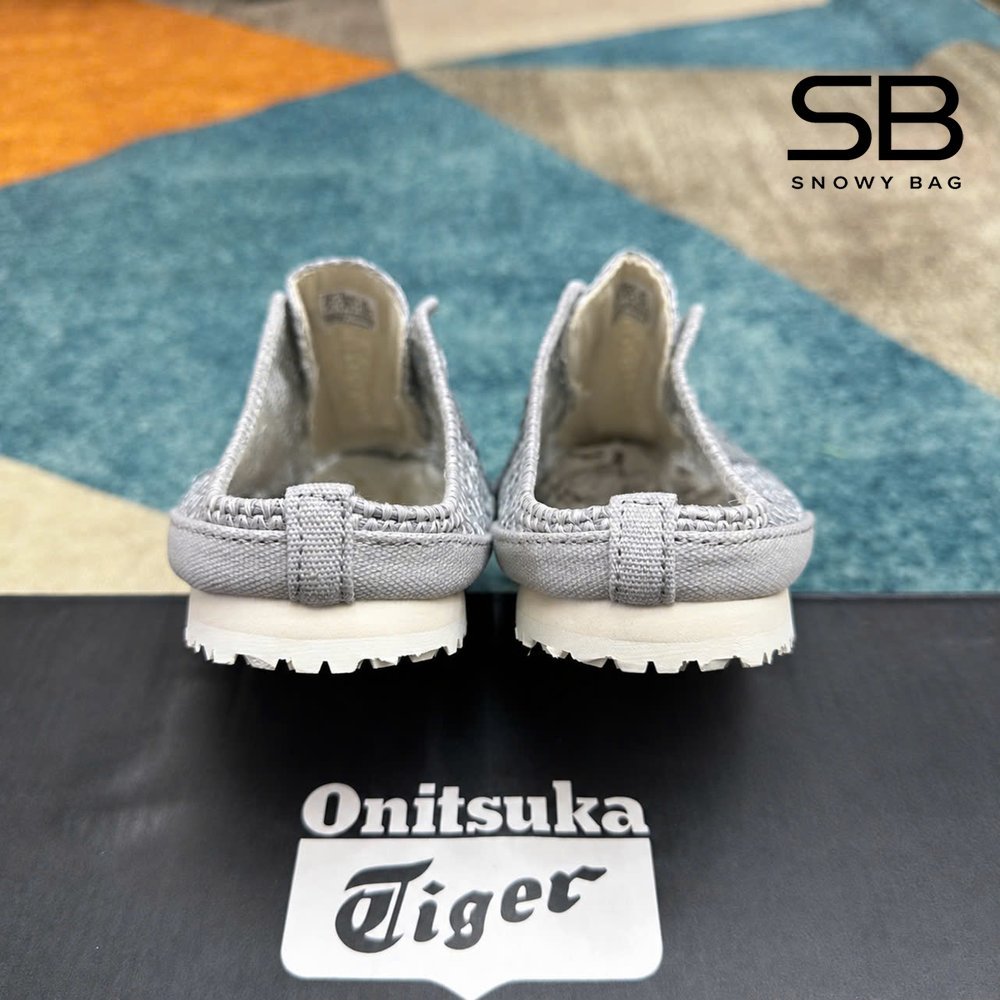 Giày Onitsuka Tiger Mexico 66 Sabot Pure Silver Màu Bạc, phong cách thời thượng.