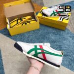 Giày Onitsuka Tiger Mexico 66 SD Birch Green Trắng Sọc Xanh Đỏ với thiết kế tinh tế