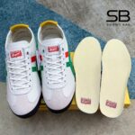 Giày Onitsuka Tiger Mexico 66 SD Birch Green Trắng Sọc Xanh Đỏ chi tiết