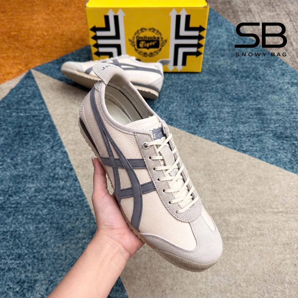 Giày Onitsuka Tiger Mexico 66 SD Birch Metropolis Kem Xám góc nghiêng chi tiết