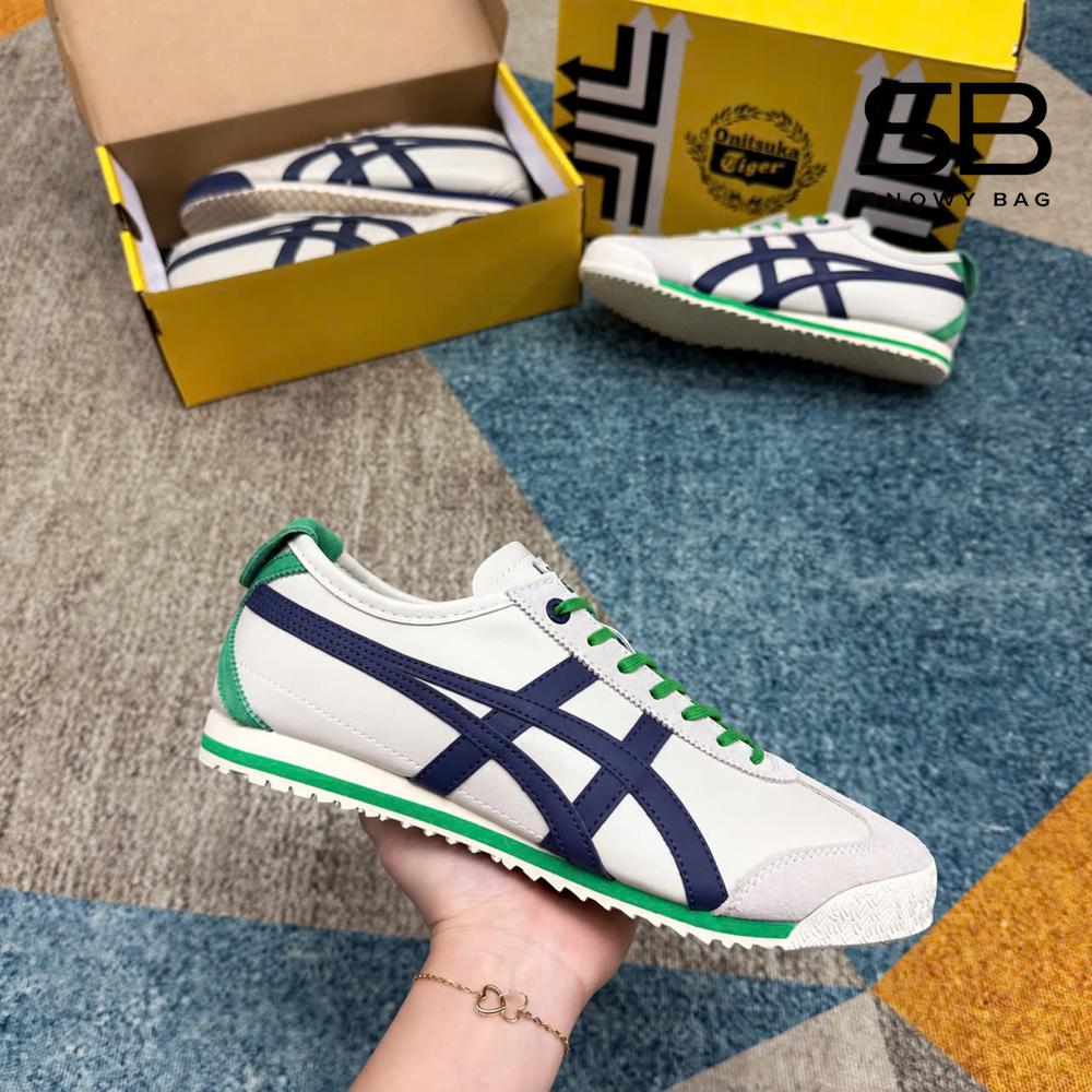 Giày Onitsuka Tiger Mexico 66 SD Birch Peacoat Be Xanh Lá đẹp mắt