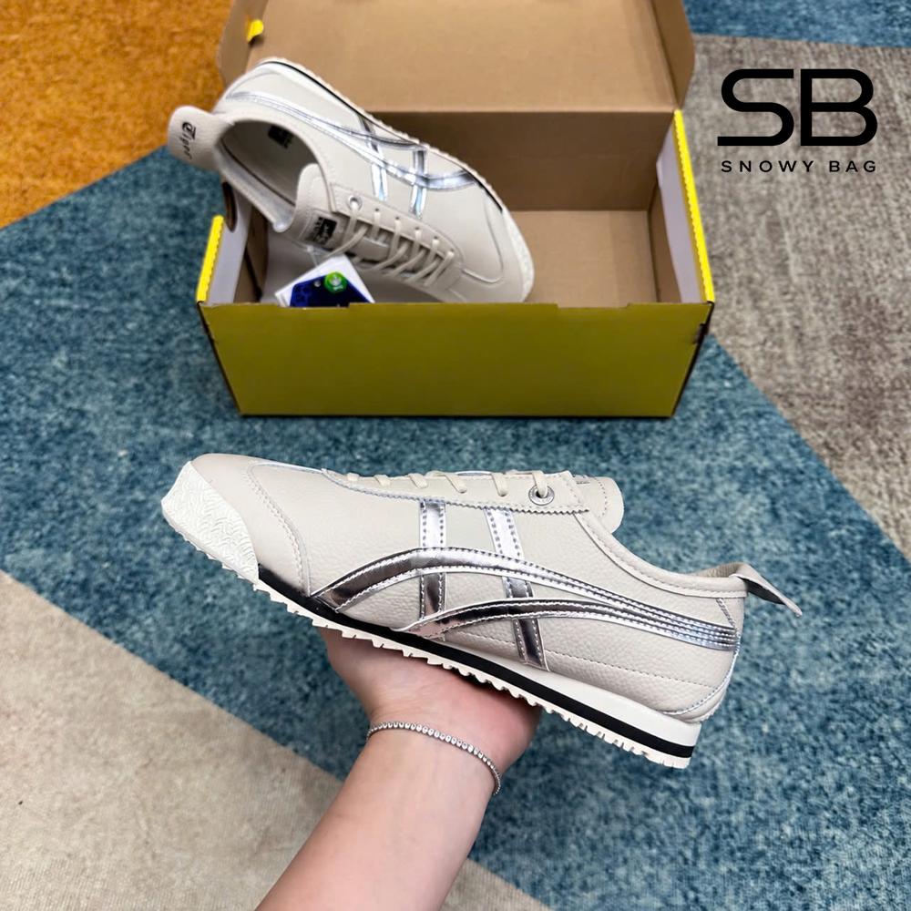 Giày Onitsuka Tiger Mexico 66 SD Birch Silver Màu Bạc với thiết kế sang trọng