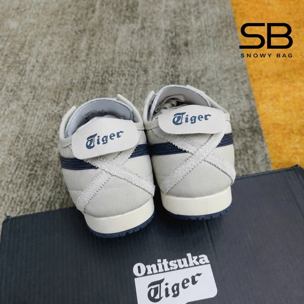 Giày Onitsuka Tiger Mexico 66 SD Cream Peacoat Trắng Sọc Xanh Navy Đỏ