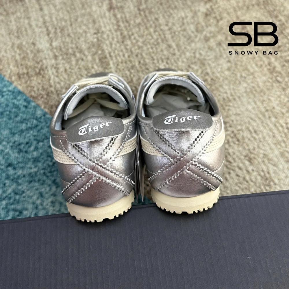 Giày Onitsuka Tiger Mexico 66 Silver Off White Màu Bạc, phong cách thể thao hiện đại