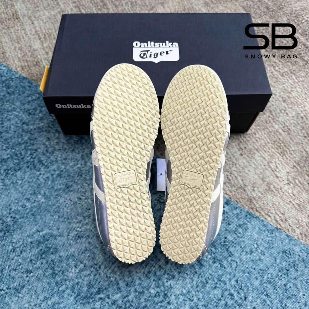 Giày Onitsuka Tiger Mexico 66 Silver Off White Màu Bạc, phong cách trẻ trung