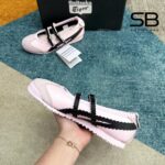 Giày Onitsuka Tiger Mexico 66 TGRS Crystal Pink Graphite Grey xám hồng đen sang trọng