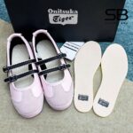 Giày Onitsuka Tiger Mexico 66 TGRS Crystal Pink Graphite Grey Xám Hồng Đen đẹp mắt