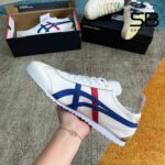 Giày Onitsuka Tiger Mexico 66 White Blue Red Metallic Gold sang trọng