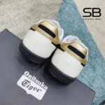 Giày Onitsuka Tiger Tokuten White Black Trắng Đen Gót Vàng thiết kế tinh tế