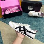 Giày Onitsuka Tiger x PATOU Mexico 66 White Black Pink Trắng Đen với thiết kế độc đáo