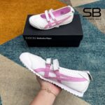Giày PATOU x Onitsuka Tiger Mexico 66 Ballerina White Cotton Candy Trắng Hồng góc nghiêng chi tiết