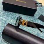 Mắt Kính Balenciaga Dynasty Rectangle Sunglasses In Black BB0096S-001 với thiết kế sang trọng