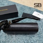 Mắt Kính Balenciaga Dynasty Rectangle Sunglasses In Black BB0096S-001 với thiết kế sang trọng
