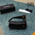 Mắt Kính Chanel Acetate Rectangle Sunglasses CH5435 Black với thiết kế sang trọng