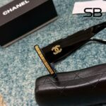 Mắt Kính Chanel Acetate Rectangle Sunglasses CH5435 Black sang trọng và thời thượng