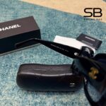 Mắt Kính Chanel Acetate Rectangle Sunglasses CH5435 Black chính hãng