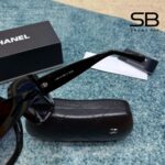 Mắt Kính Chanel Acetate Rectangle Sunglasses CH5435 Black sang trọng