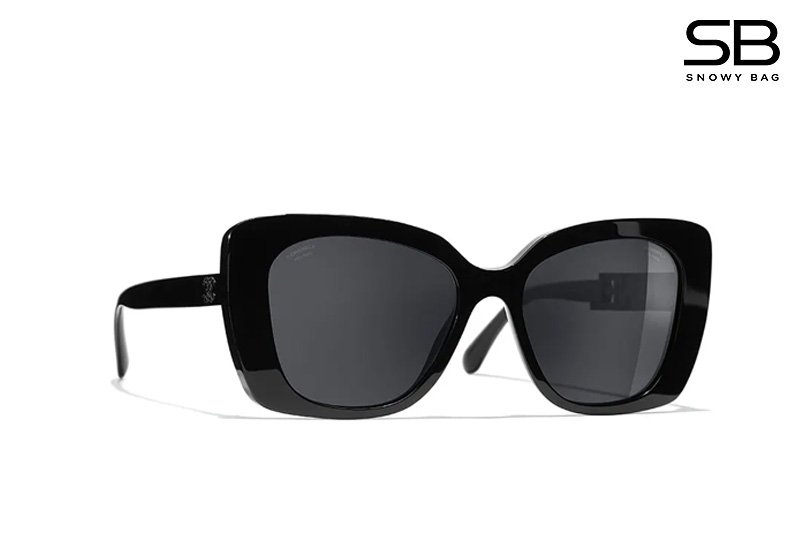 Mắt Kính Chanel Square Sunglasses CH5422B Black chính hãng sang trọng