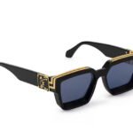 Mắt Kính LV 1.1 Millionaires Sunglasses Black GHW Z1165E sang trọng.