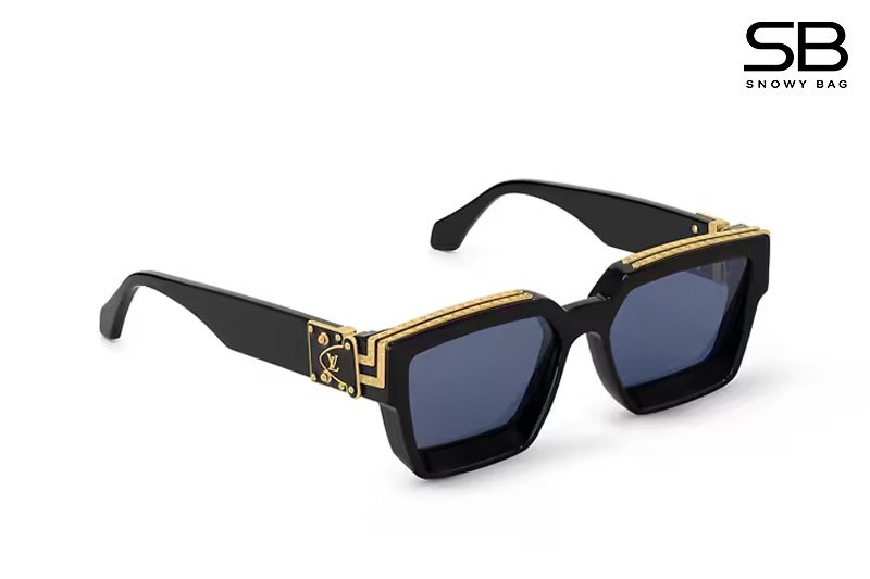 Mắt Kính LV 1.1 Millionaires Sunglasses Black GHW Z1165E sang trọng.