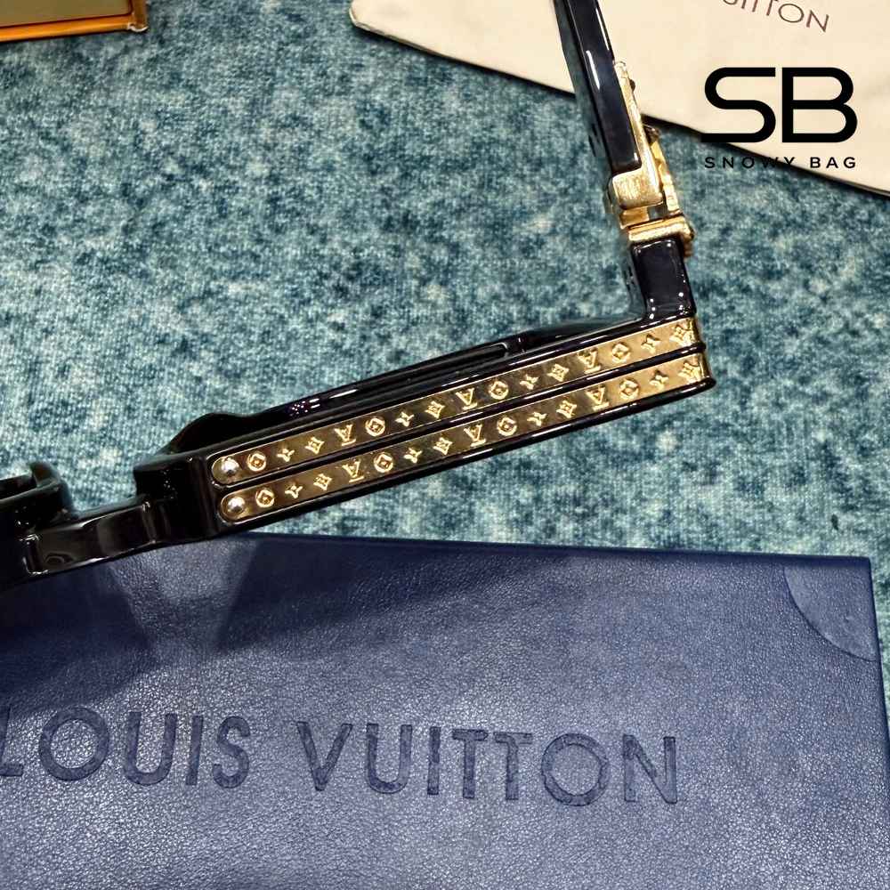 Mắt kính LV 1.1 Millionaires Sunglasses Black GHW Z1165E sang trọng