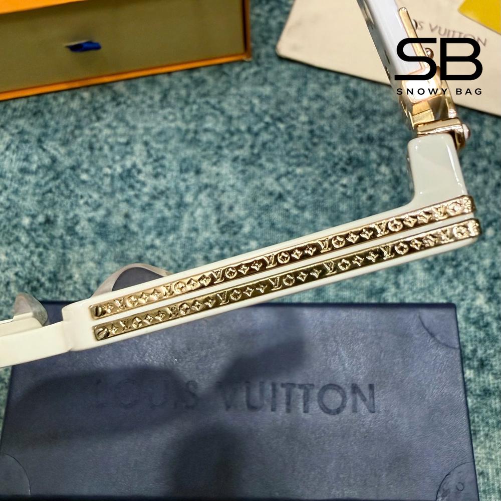 Mắt Kính LV 1.1 Millionaires Sunglasses White GHW Z1166E sang trọng và đẳng cấp
