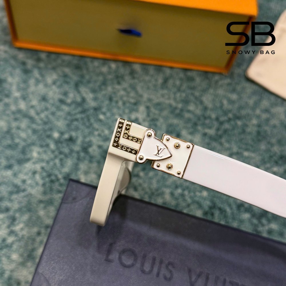 Mắt Kính LV 1.1 Millionaires Sunglasses White GHW Z1166E sang trọng và đẳng cấp