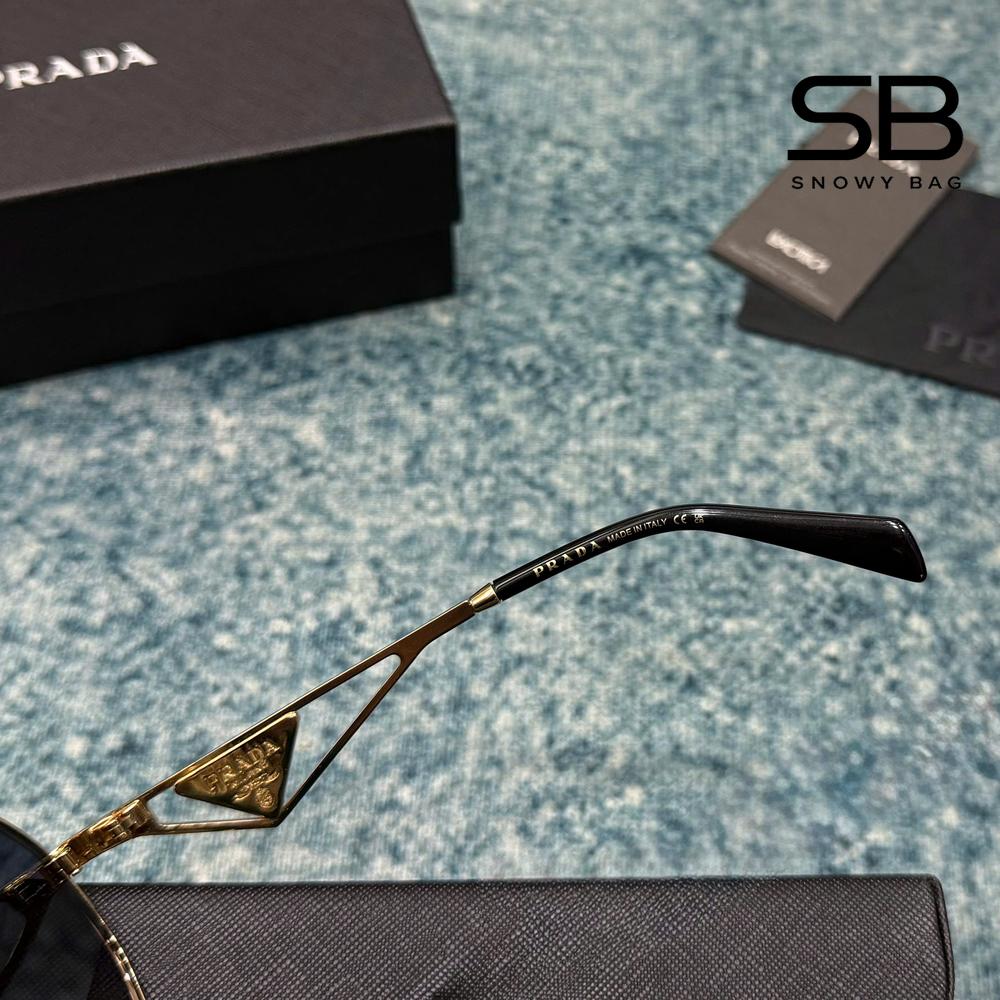 Mắt Kính Prada Hexagonal Triangle Sunglasses GHW Grey, thiết kế độc đáo và sang trọng
