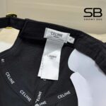 Mũ Celine Triomphe Logo Embroidered Màu Đen sang trọng