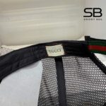 Mũ Gucci Supreme Baseball Kingsnake Print Màu Nâu Be chi tiết sang trọng