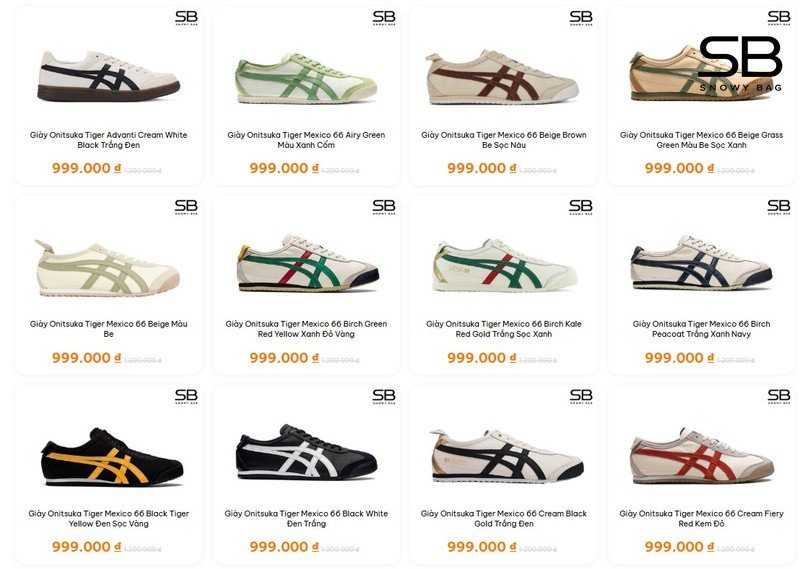 Một người đang sử dụng laptop hoặc điện thoại để mua giày Onitsuka Tiger trực tuyến, với trang web c