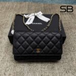 Túi Chanel Twist Your Button Woc Wallet on Chain Black Caviar GHW sang trọng