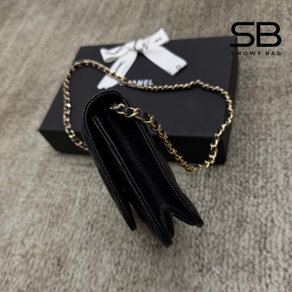 Túi Chanel Twist Your Button Woc Wallet on Chain Black Caviar GHW sang trọng