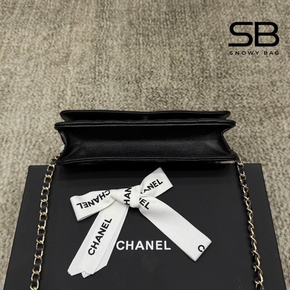 Túi Chanel Twist Your Button Woc Wallet on Chain Black Caviar GHW sang trọng