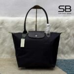 Túi Longchamp Le Pliage Original L Tote Bag Black Màu Đen góc nghiêng chi tiết