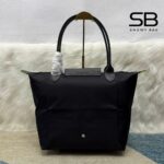 Túi Longchamp Le Pliage Original L Tote Bag Black Màu Đen với chi tiết logo sang trọng
