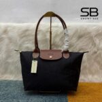 Túi Longchamp Le Pliage Original M Tote Bag màu đen nâu sang trọng