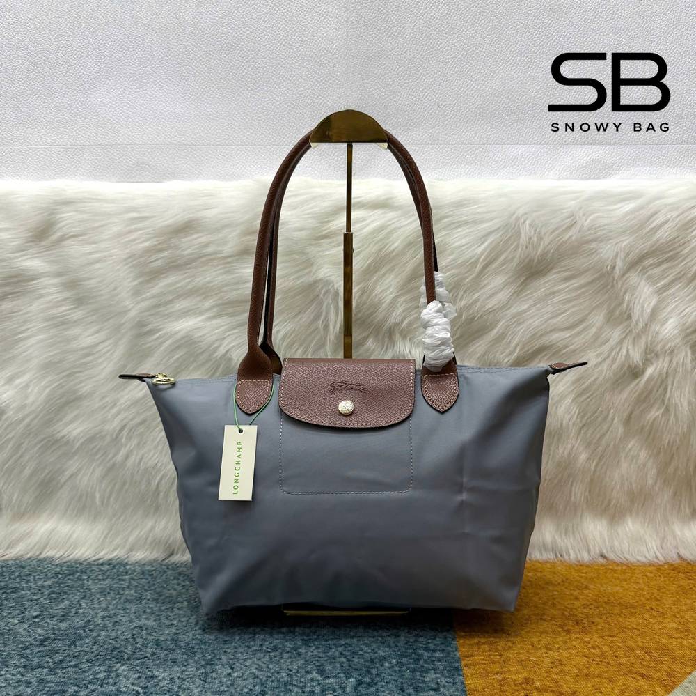 Túi Longchamp Le Pliage Original M Tote Bag Màu Xanh Xám sang trọng