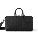 Túi LV Keepall Bandoulière 35 Black Monogram Taurillon M22765 màu đen sang trọng