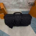 Túi LV Keepall Bandoulière 35 Black Monogram Taurillon M22765 màu đen sang trọng