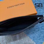 Túi LV Pochette Voyage Monogram Eclipse Split Đen Bạc 27CM sang trọng và đẳng cấp