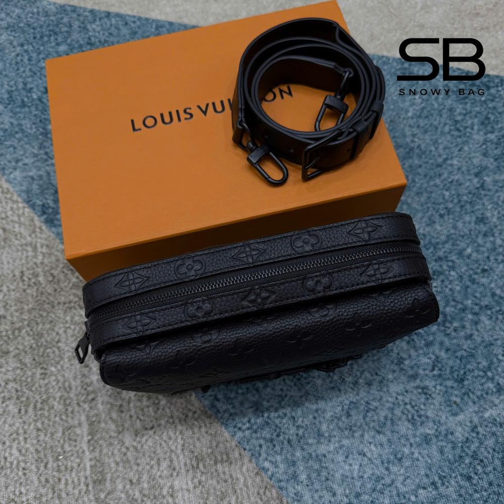 Túi LV Steamer Messenger Monogram Taurillon Đen sang trọng và đẳng cấp