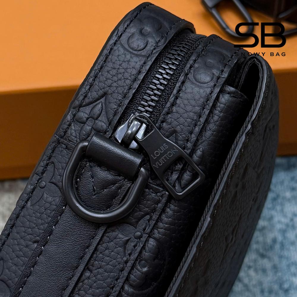Túi LV Steamer Messenger Monogram Taurillon Đen sang trọng và đẳng cấp