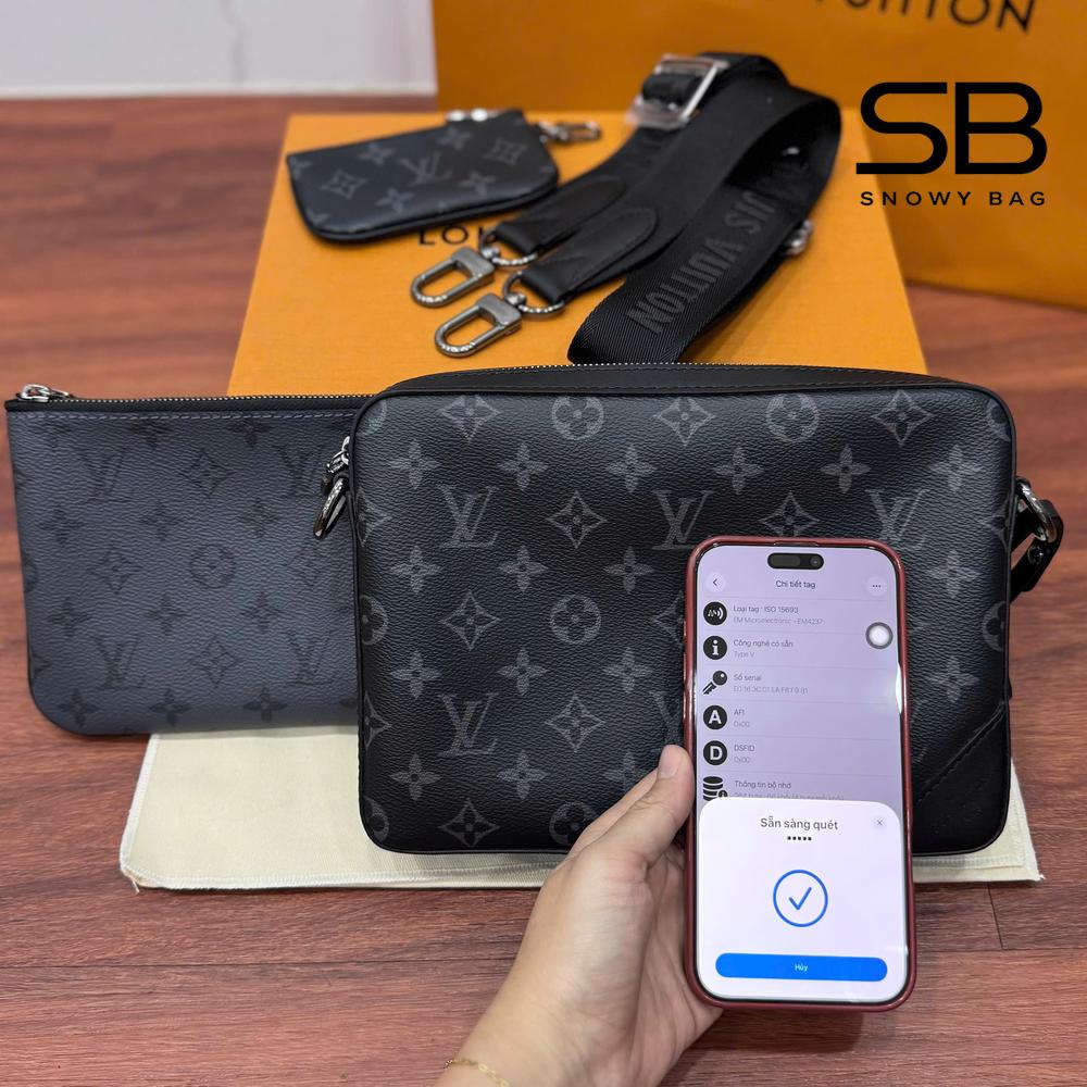 Túi LV Trio Messenger Bag M69443 Monogram Eclipse sang trọng