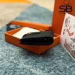 Ví Hermes Bearn Compact Wallet Noir Epsom GHW Đen Khóa Vàng sang trọng